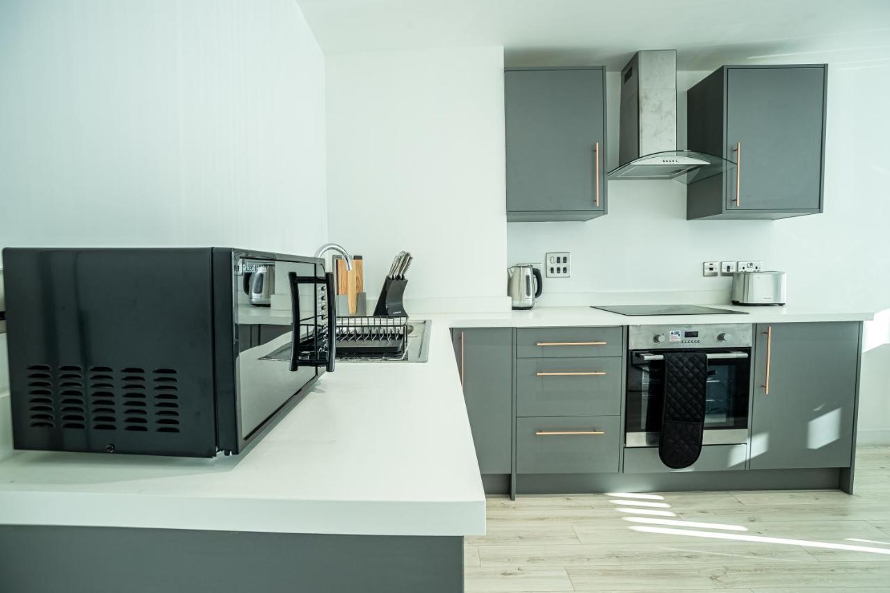 Modern Luxe 1 & 2 Bed Apts Near Granby Plaza By Sojo Stay Leicester Ngoại thất bức ảnh