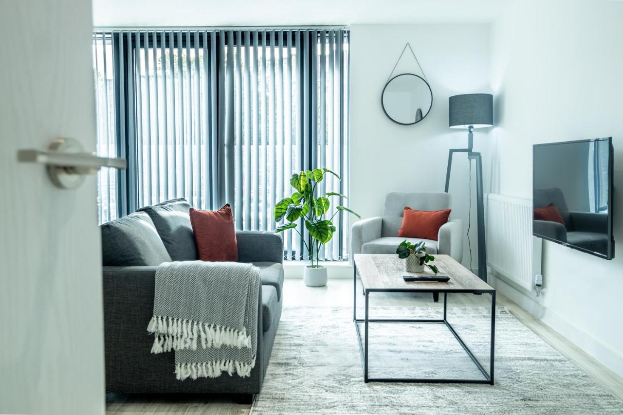 Modern Luxe 1 & 2 Bed Apts Near Granby Plaza By Sojo Stay Leicester Ngoại thất bức ảnh