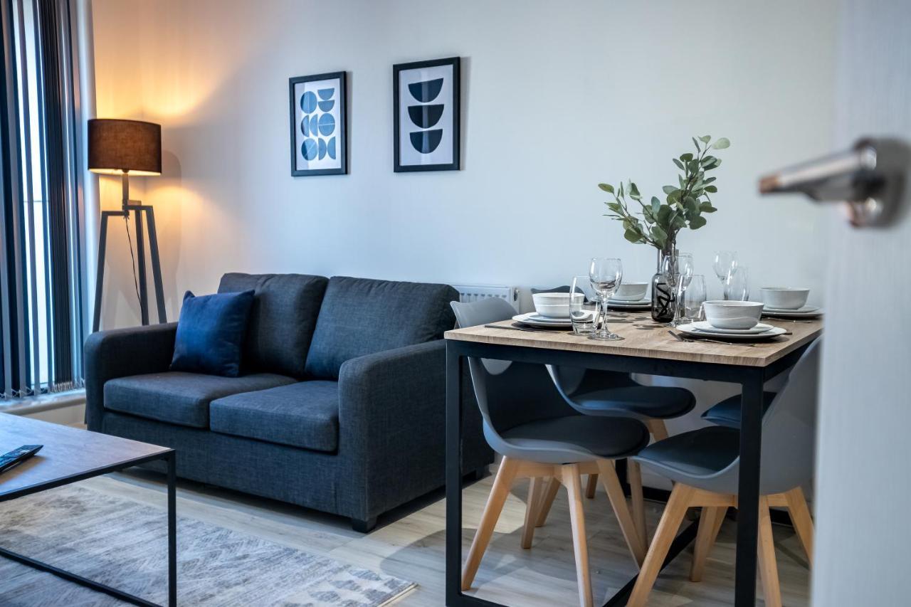 Modern Luxe 1 & 2 Bed Apts Near Granby Plaza By Sojo Stay Leicester Ngoại thất bức ảnh
