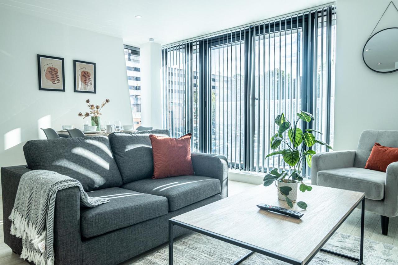 Modern Luxe 1 & 2 Bed Apts Near Granby Plaza By Sojo Stay Leicester Ngoại thất bức ảnh