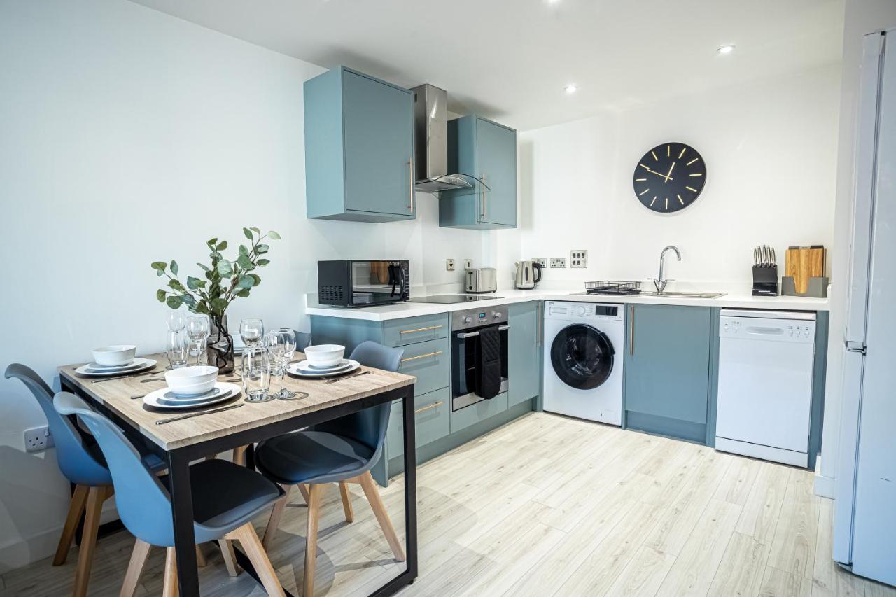 Modern Luxe 1 & 2 Bed Apts Near Granby Plaza By Sojo Stay Leicester Ngoại thất bức ảnh